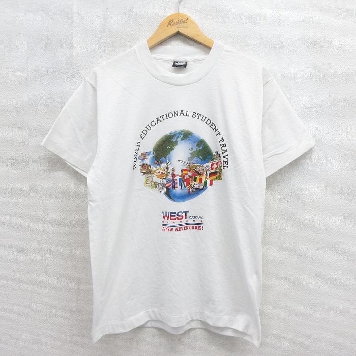 スクリーンスターズ 80s 半袖Tシャツ WEST ホワイト メンズL相当 | 古着
