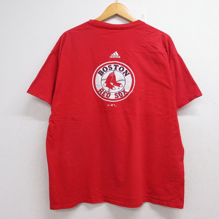 アディダス 00s 半袖Tシャツ ボストンレッドソックス レッド メンズXL相当 | 古着