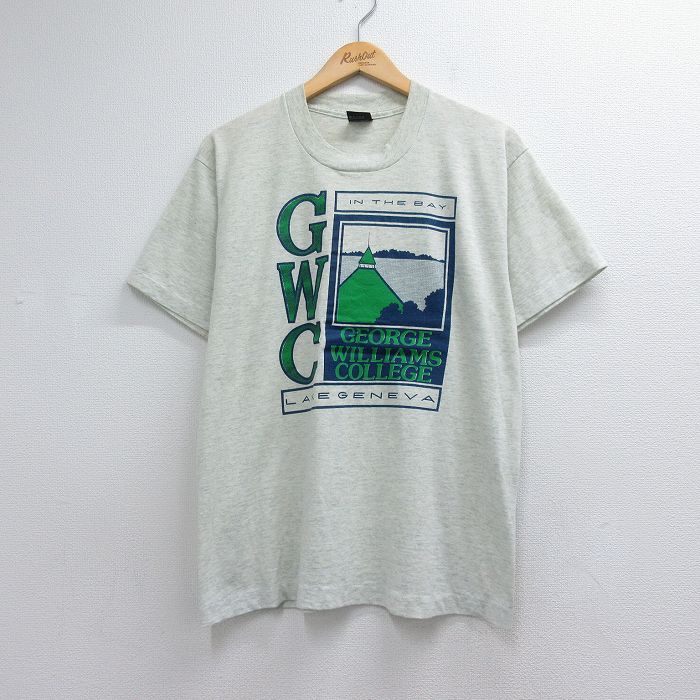 スクリーンスターズ 80s 半袖Tシャツ ジョージウィリアムズカレッジ グレー メンズL相当 | 古着