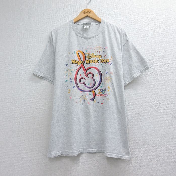 00s 半袖Tシャツ マジックミュージックデイズ グレー メンズXL相当 | 古着