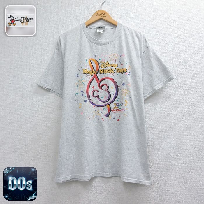 00s 半袖Tシャツ マジックミュージックデイズ グレー メンズXL相当 | 古着
