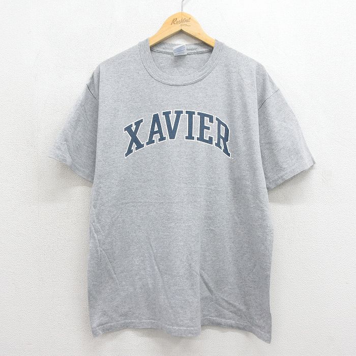 00s 半袖Tシャツ XAVIER 霜降りグレー メンズXL相当 | 古着