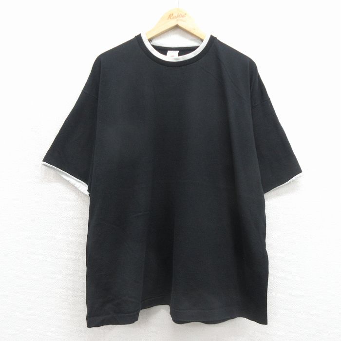 フルーツオブザルーム 90s 半袖Tシャツ ブラック メンズXL相当 | 古着