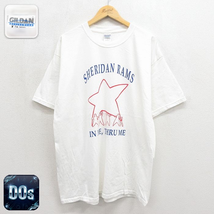 半袖Tシャツ 星 ホワイト メンズXL相当 | 古着