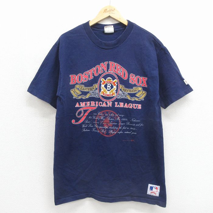 半袖Tシャツ MLBボストンレッドソックス ネイビー メンズL相当 | 古着