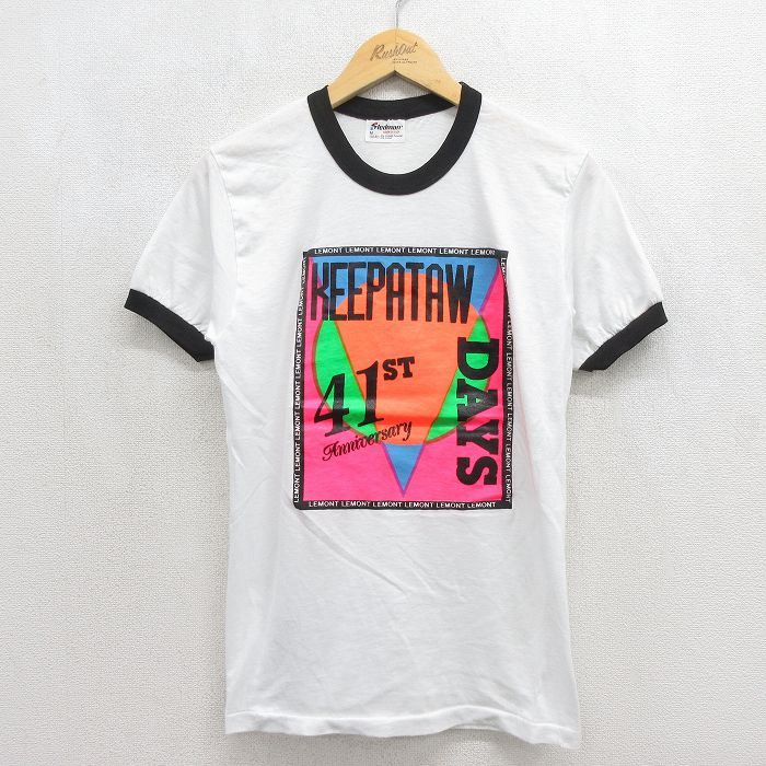 80s 半袖Tシャツ DAYS ホワイト メンズS相当 | 古着