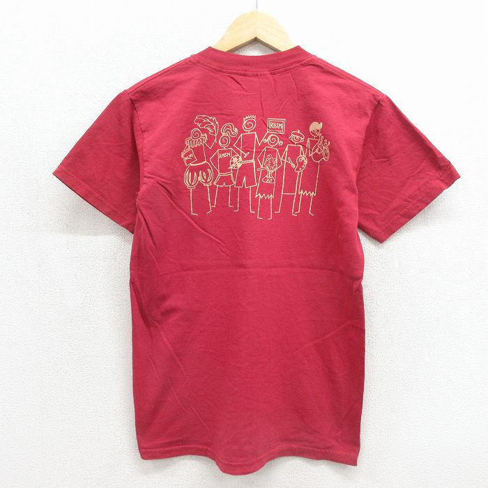 00s 半袖Tシャツ RHSM バーガンディ メンズS相当 | 古着