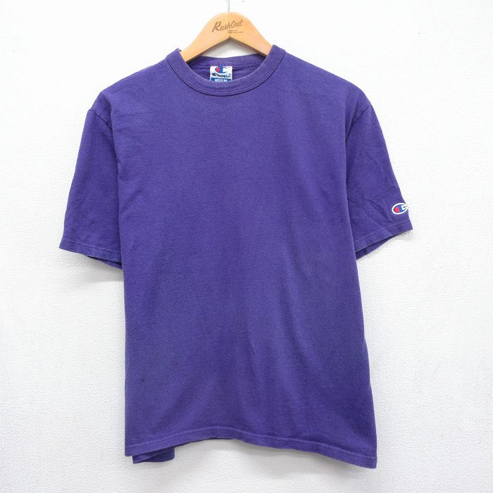 チャンピオン 90s 半袖Tシャツ パープル メンズL相当 | 古着