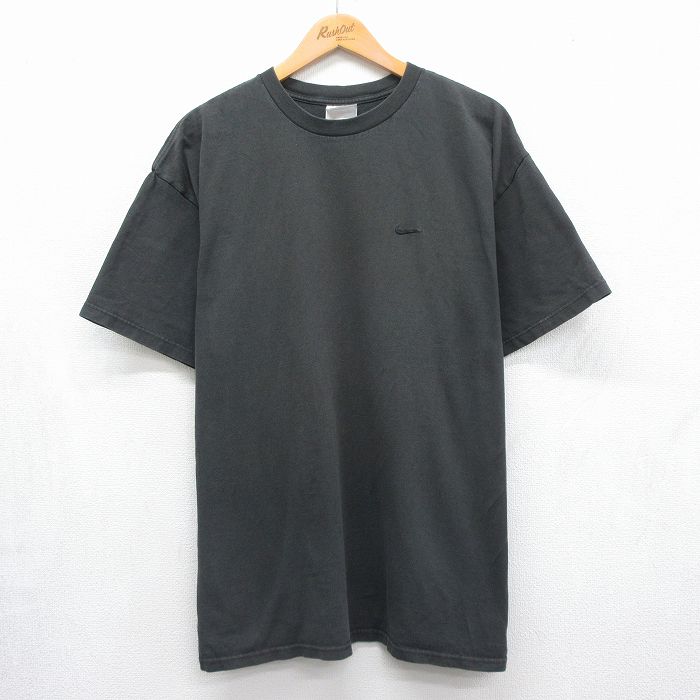 ナイキ 00s 半袖Tシャツ ワンポイントロゴ ブラック メンズXL相当 | 古着