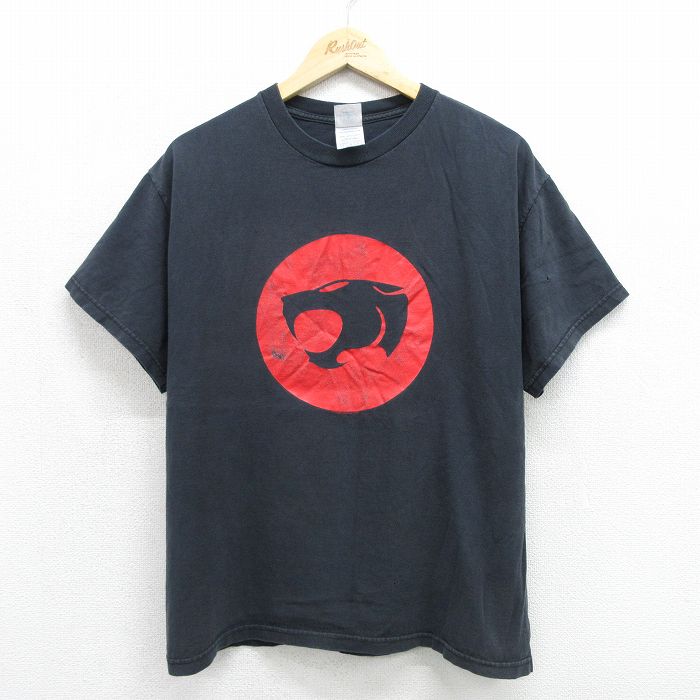 90s 半袖Tシャツ サンダーキャッツ ブラック メンズL相当 | 古着