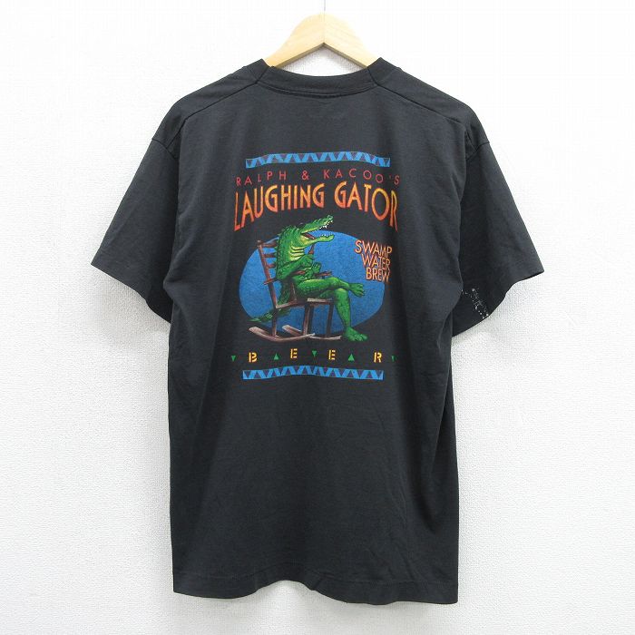 フルーツオブザルーム 90s 半袖Tシャツ ワニ ブラック メンズL相当 | 古着
