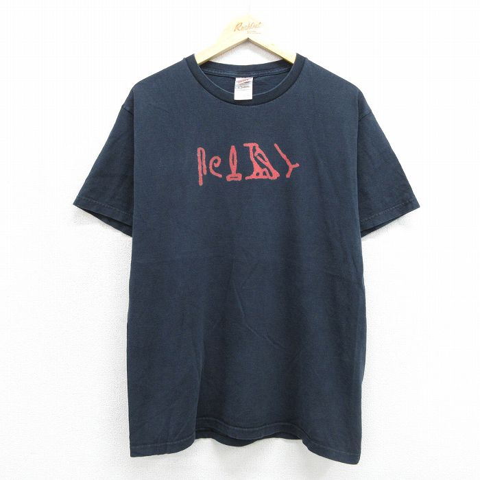 フルーツオブザルーム 00s 半袖Tシャツ 古代文字 ブラック メンズL相当 | 古着