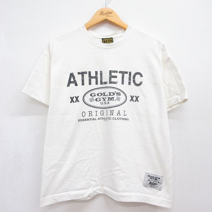 ゴールドジム 90s 半袖Tシャツ ホワイト メンズXL相当 | 古着