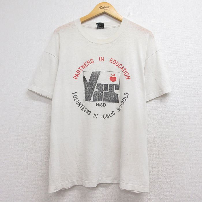フルーツオブザルーム 90s 半袖Tシャツ VIPS ベージュ メンズXL相当 | 古着