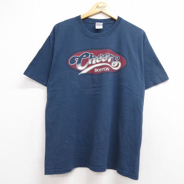 00s 半袖Tシャツ Cheers ネイビー メンズL相当 | 古着