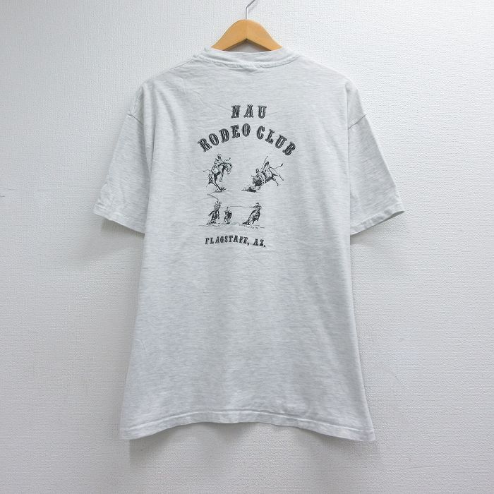 ヘインズ 90s 半袖Tシャツ ロデオ グレー メンズXL相当 | 古着