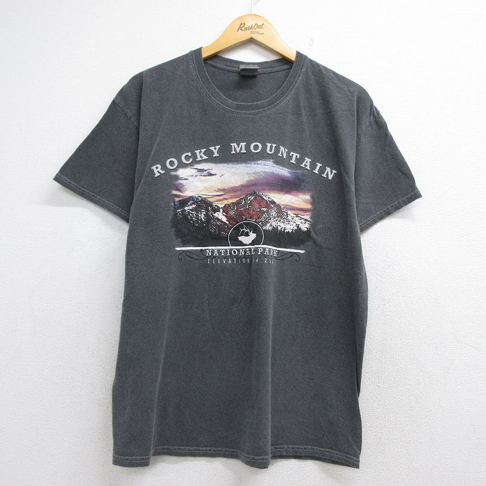 00s 半袖Tシャツ ロッキーマウンテン グレー メンズL相当 | 古着