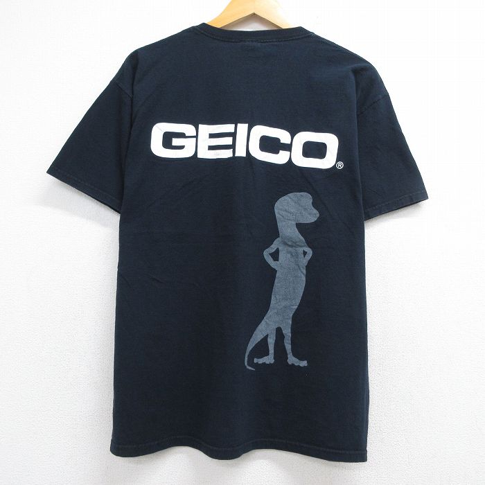 フルーツオブザルーム 00s 半袖Tシャツ トカゲ ブラック メンズXL相当 | 古着