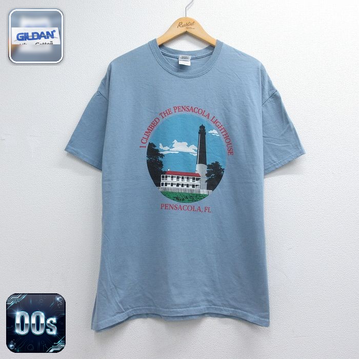 00s 半袖Tシャツ 投打 グレー メンズXL相当 | 古着
