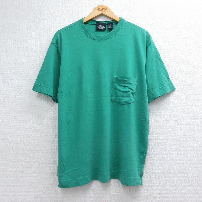 ドッカーズ 90s 半袖Tシャツ ワンポイントロゴ グリーン メンズXL相当 | 古着