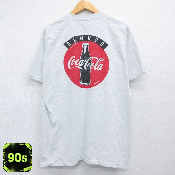 90s 半袖Tシャツ コカコーラ グレー メンズXL相当 | 古着
