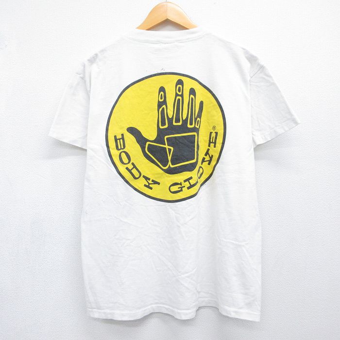 XL★古着 BODY GLOVE 半袖 ビンテージ Tシャツ メンズ 90年代 90s ホワイト 26jul23