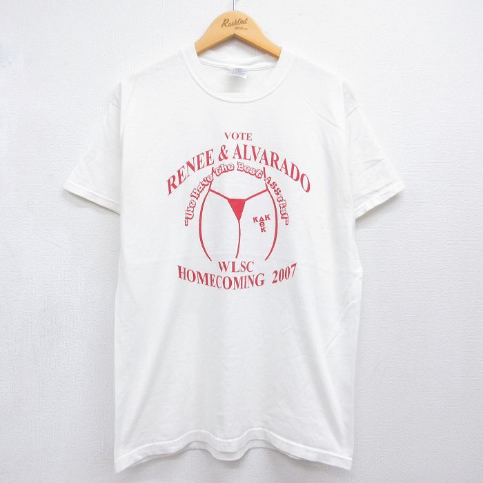 00s 半袖Tシャツ ビキニ ホワイト メンズL相当 | 古着