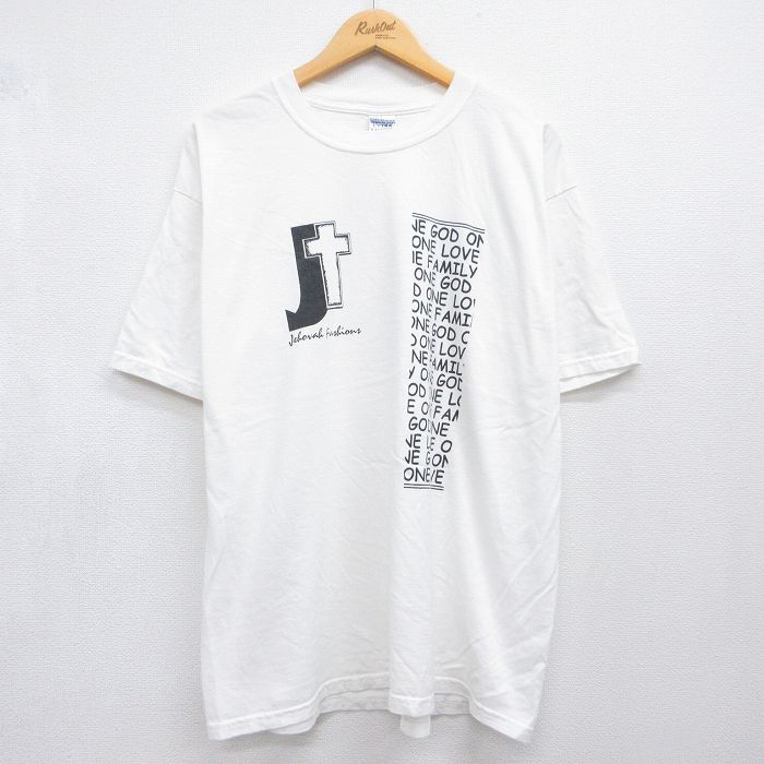 古着通販 XL☆古着 半袖 ビンテージ Tシャツ メンズ 00年代 00s 十字架