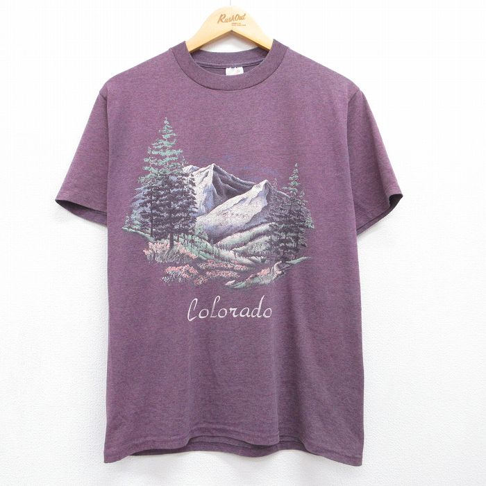 90s 半袖Tシャツ コロラド パープル メンズM相当 | 古着