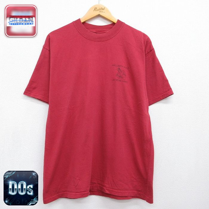 00s 半袖Tシャツ フォークスプーン レッド メンズL相当 | 古着