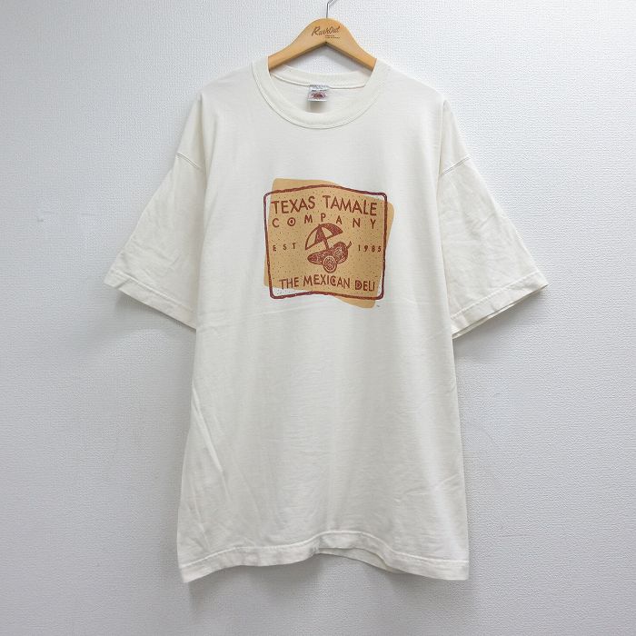 フルーツオブザルーム 90s 半袖Tシャツ メキシカン ホワイト メンズXL相当 | 古着