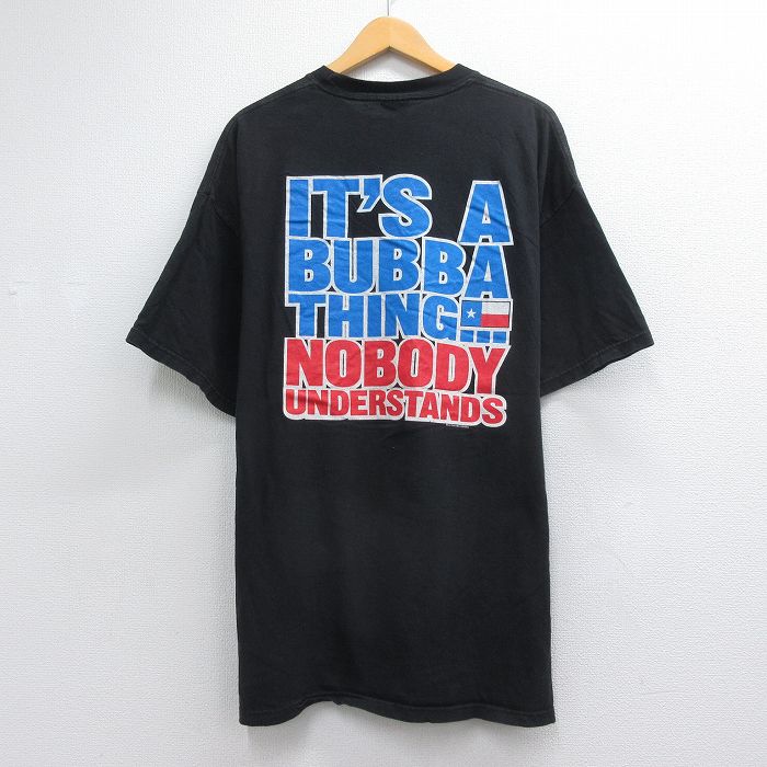ヘインズ 00s 半袖Tシャツ メッセージ ブラック メンズXL相当 | 古着