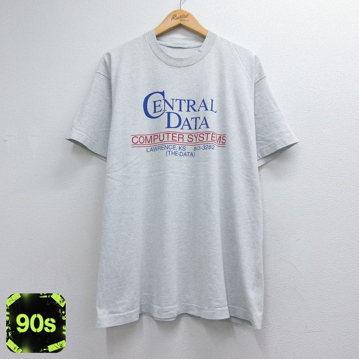 90s 半袖Tシャツ CENTRAL 霜降りグレー メンズXL相当 | 古着