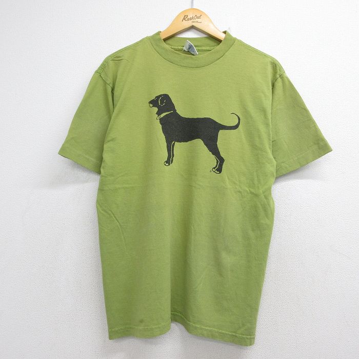 ケルスポーツ 90s 半袖Tシャツ The Black Dog カーキ メンズL相当 | 古着