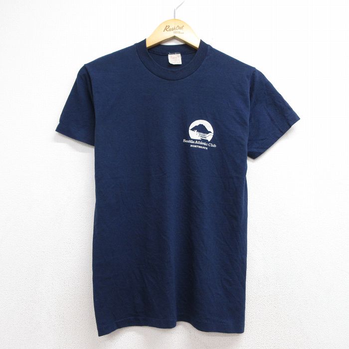 80s 半袖Tシャツ Seattle ネイビー メンズS相当 | 古着