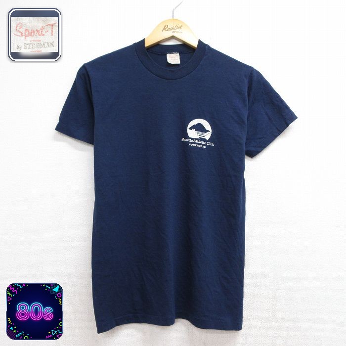 80s 半袖Tシャツ Seattle ネイビー メンズS相当 | 古着