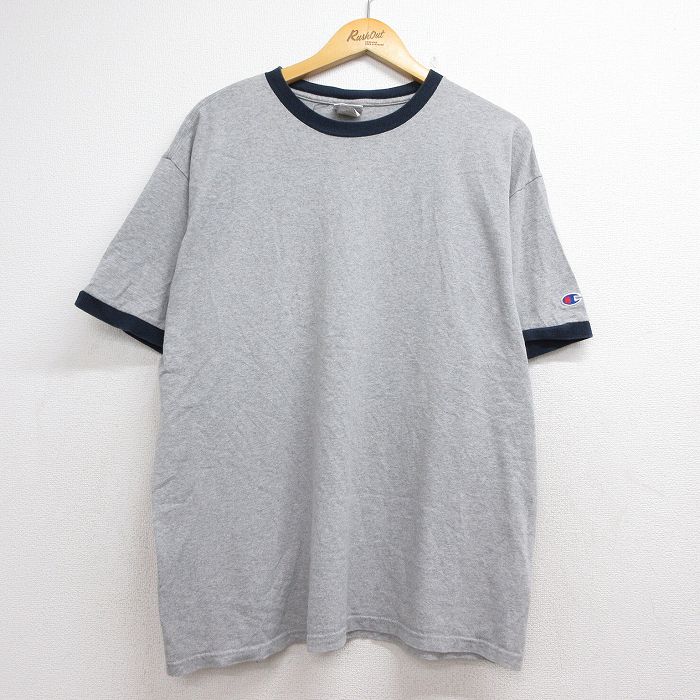 チャンピオン 00s 半袖Tシャツ 霜降り グレー メンズXL相当 | 古着