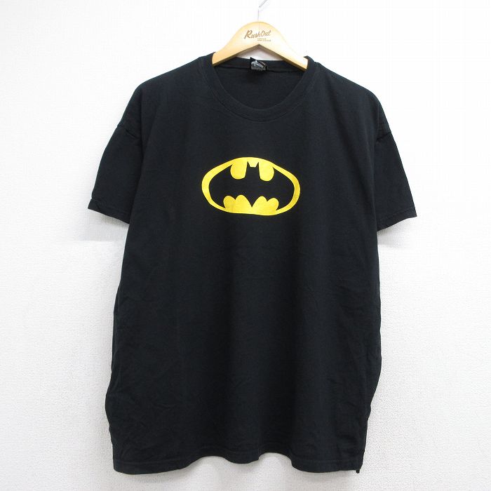 00s 半袖Tシャツ DCコミックスバットマン ブラック メンズXL相当 | 古着