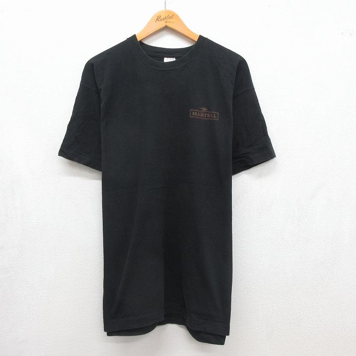 フルーツオブザルーム 90s 半袖Tシャツ MARTELL ブラック メンズXL相当 | 古着