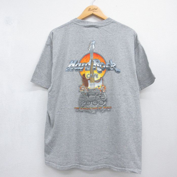 00s 半袖Tシャツ ギター グレー メンズXL相当 | 古着