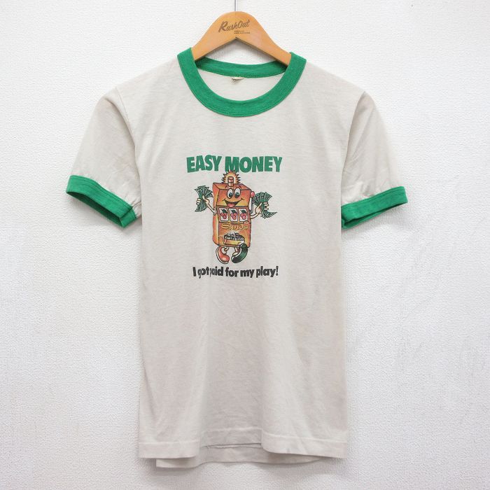 スクリーンスターズ 80s 半袖Tシャツ スロット ホワイト メンズS相当 | 古着