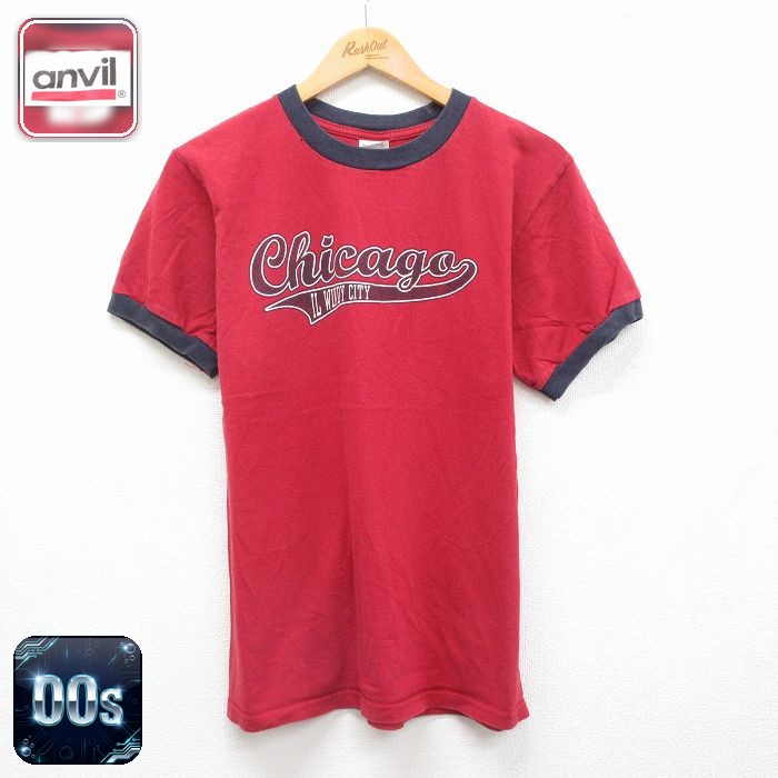 00s 半袖Tシャツ シカゴ レッド メンズM相当 | 古着