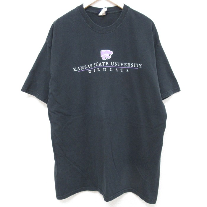 00s 半袖Tシャツ カンザス大学 ブラック XL | 古着