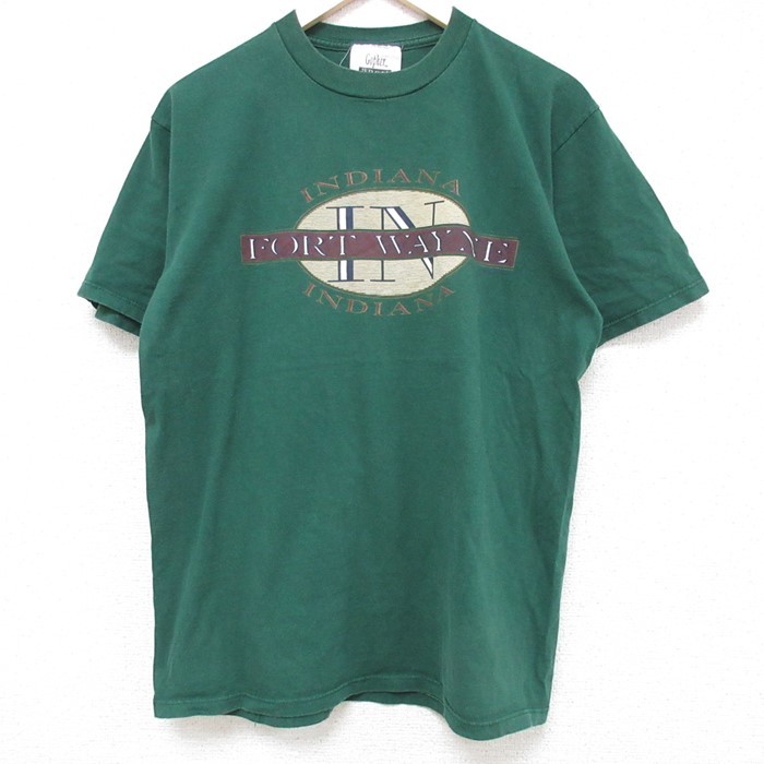 ジャージーズ 90s 半袖Tシャツ INDIANA グリーン L | 古着