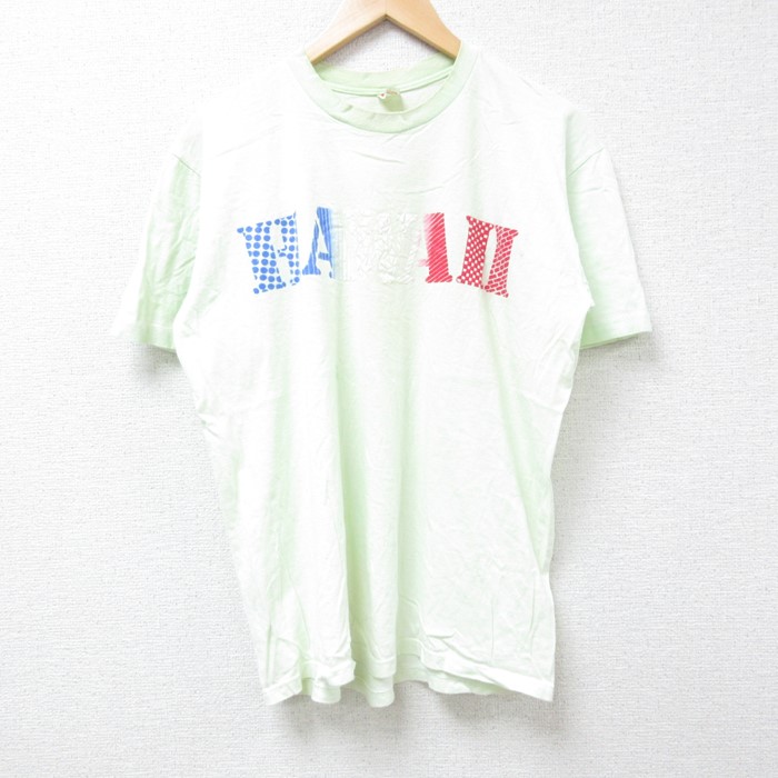ヘインズ 80s 半袖Tシャツ ハワイ グリーン L | 古着