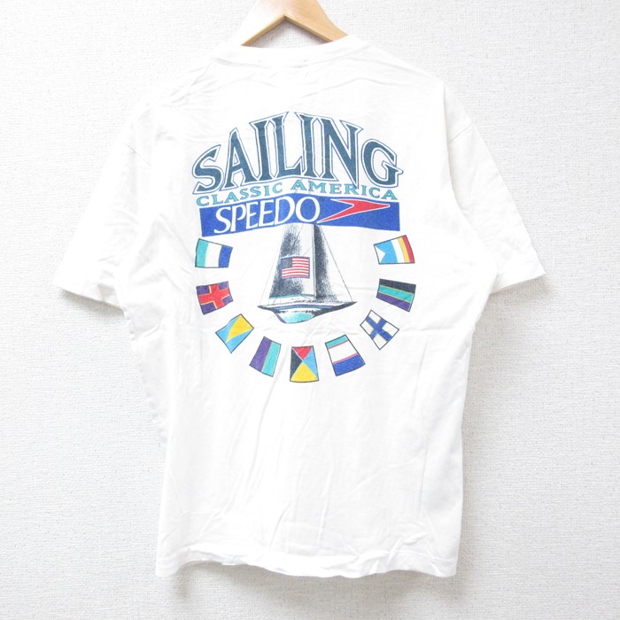 【50%OFF】スピード 90s 半袖Tシャツ SAILING ホワイト L | 古着