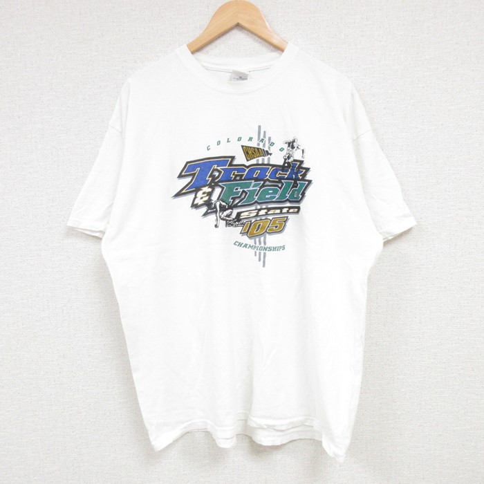 00s 半袖Tシャツ Track Field コロラド ホワイト XL | 古着