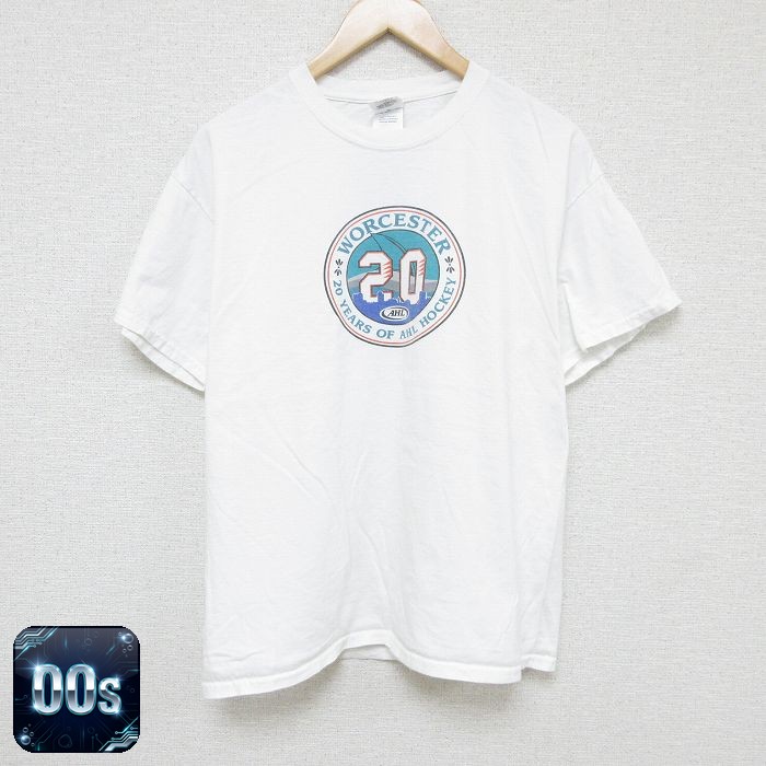 00s 半袖Tシャツ ホッケー ホワイト XL | 古着