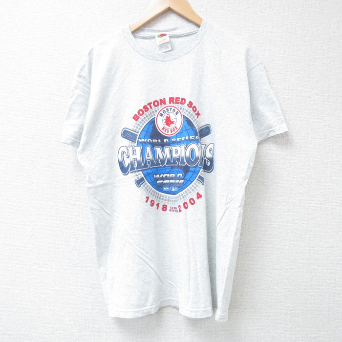 フルーツオブザルーム 00s 半袖Tシャツ ボストンレッドソックス グレー L | 古着