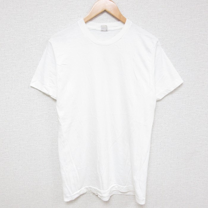 S★古着 半袖 ビンテージ Tシャツ メンズ 90年代 90s 無地 クルーネック 白 ホワイト 24aug01 中古